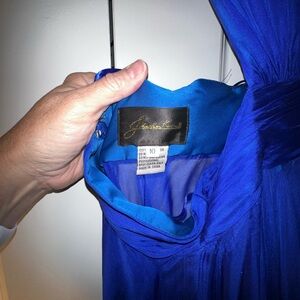 Johnathan Kayne Royal Blue Backless Dress